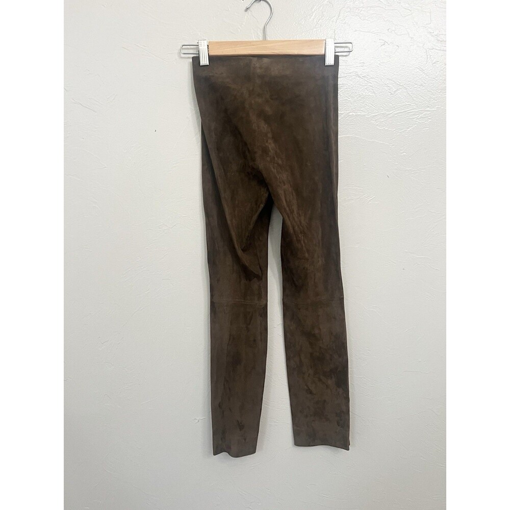 Vince  Size XXS 0  XS 100% Lamb Leather Brown Pants Slit Luxury $499 Designer - Picture 10 of 10